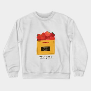 Organic Harvest Farm Fresh Apples Crewneck Sweatshirt